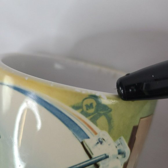 Vintage 1995 Miami Dolphins Xpres Coffee Mug Rustic NFL Football Photo Joe Sohm - Picture 10 of 14